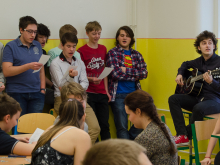 8. dubna 2016 - Ukázková hodina němčiny pro žáky sekundy 