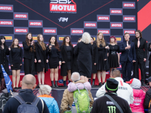 18. května 2025 - SMoG zahajoval českou hymnou Mistrovství světa v Superbike na mosteckém autodromu