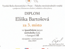 29. května 2025 - Velký úspěch v olympiádě ve španělském jazyce
