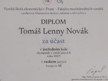 30. května 2025 – Další jazykový úspěch na celostátní úrovni