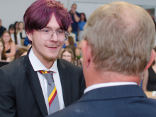 5. června 2025 - Slavnostní předání maturitních vysvědčení třídám 4.B, 4.C a oktáva