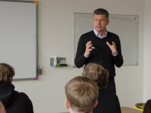 28. listopadu 2025 - Návštěva Martina Vohánky na Gymnáziu Most