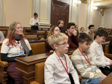 9. ledna 2026 - Exkurze členů školního parlamentu do Poslanecké sněmovny