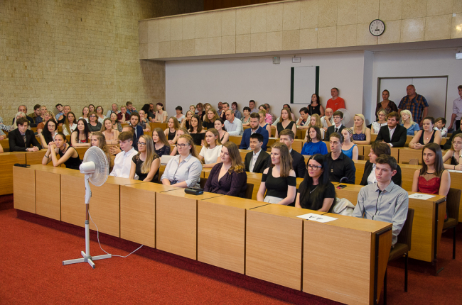 6. června 2019 - Slavnostní ceremoniál předání maturitních vysvědčení třídám 4.A a 4.B 