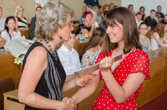 7. června 2018 - Předávání maturitních vysvědčení absolventům tříd 4.B a 4.C