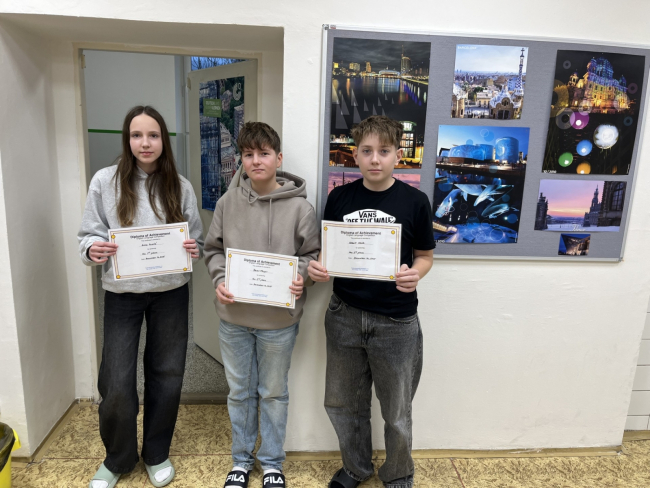 15. a 16. prosince 2025 - Anglická jazyková soutěž