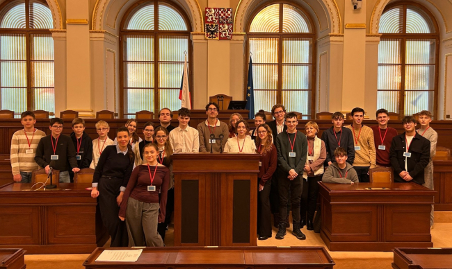 9. ledna 2026 - Exkurze členů školního parlamentu do Poslanecké sněmovny