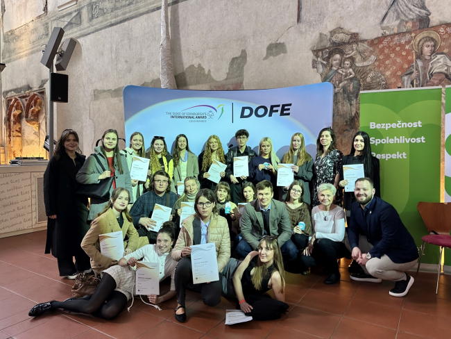 17. března 2026 - Stříbrno-bronzová ceremonie DOFE