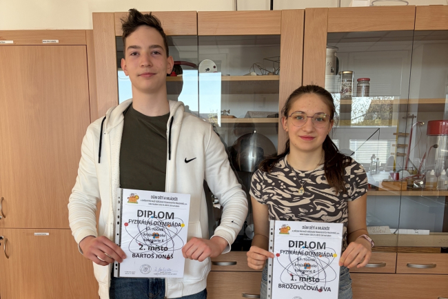 31. března 2026 - Úspěch v krajském kole fyzikální olympiády
